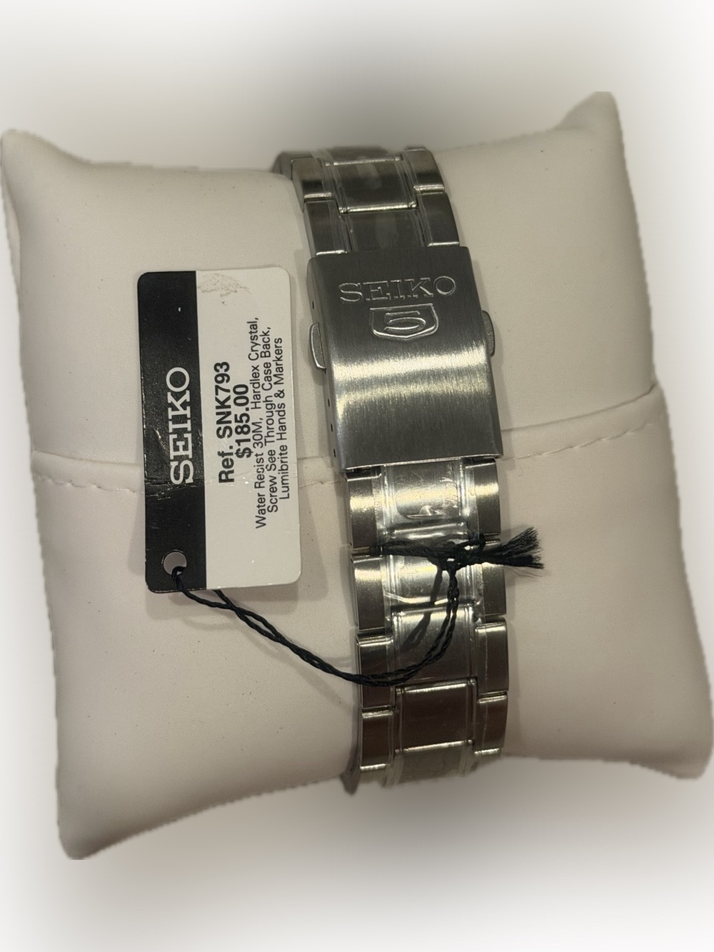 Seiko 5 Automatic Blue Dial Watch with Stainless Steel Bracelet #SNK793 - Picture 6 of 8